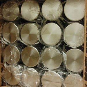 16 New Glass Spice Jars Stainless Steal Twist Lid